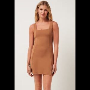 Travis Mathew Moveknit sleeveless dress- Heather chestnut